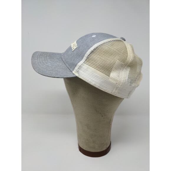 Kenworth Trucks Mesh Back Snapback Hat Embroidered Logo Gray & White - Picture 4 of 10